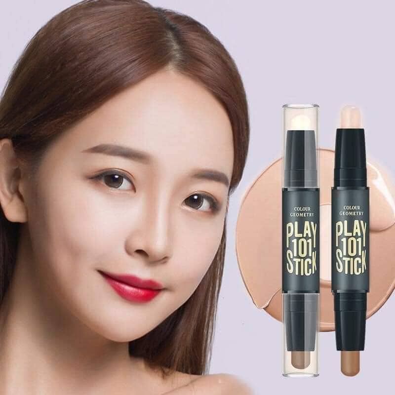 Bút tạo khối che khuyết điểm đa năng bắt sáng hai trong một