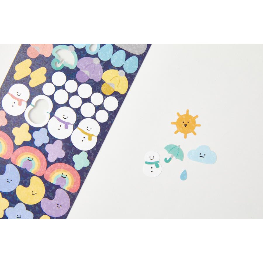 Set 2 Tấm Sticker ARTBOX Hàn Quốc Hình Thời Tiết Đáng Yêu