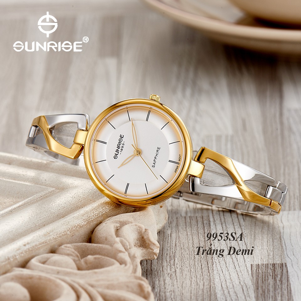 Đồng hồ nữ siêu mỏng Sunrise 9953SA kính Sapphire chống xước chống nước tốt - Fullbo | BigBuy360 - bigbuy360.vn