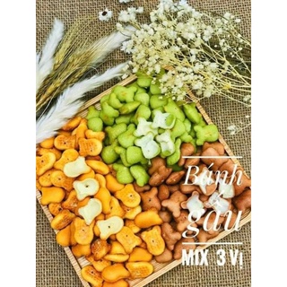 BÁNH GẤU NHÂN KEM MIX 3 VỊ