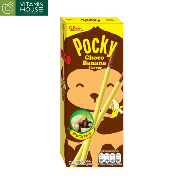 [VITAMIN HOUSE] Bánh que Pocky Chocolate Chuối Thái Glico