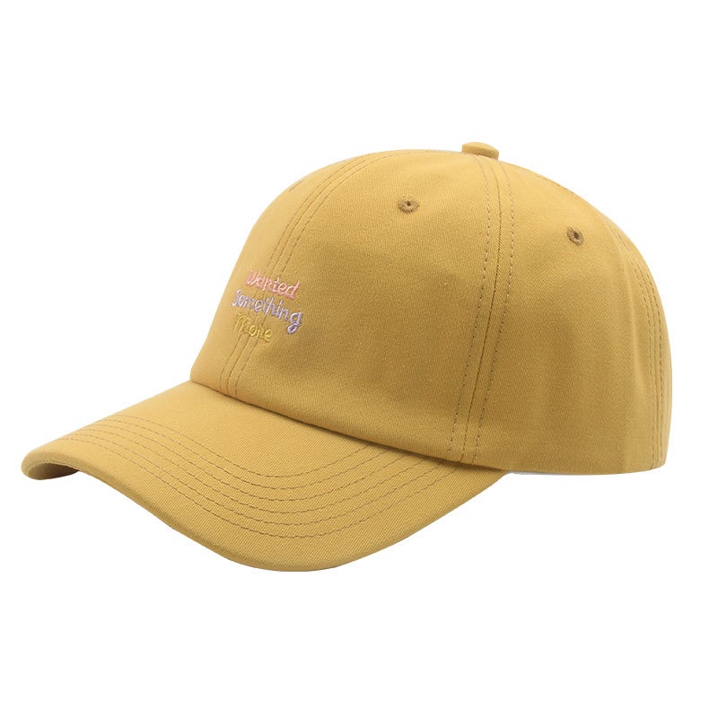 Mũ lưỡi trai mềm mại thêu họa tiết chữ cái phong cách Nhật Bản thời trang dành cho nữ