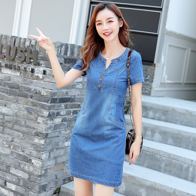 - Váy bò dáng suông_kèm ảnh thật