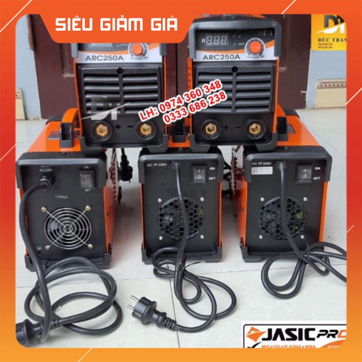 Cam kết Chính hãng MÁY HÀN ĐIỆN TỬ JASIC ARC 250A 1 núm điều chỉnh