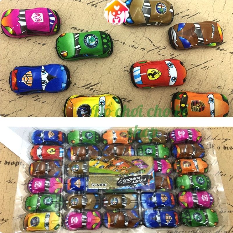 Đồ chơi trẻ em ô tô mini kéo lùi chạy cót nhiều màu chó bé từ 1 đến 4 tuổi