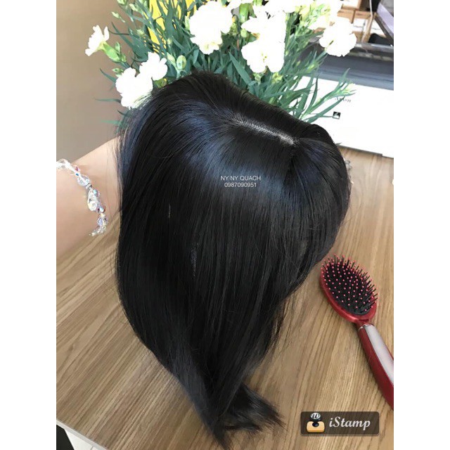 tóc giả nữ đẹp 🎁 FREESHIP 🎁 Giảm 5k khi nhập mã [TOCGIAHOT]Tóc che hói đỉnh đầu có da đầu mái thưa- tóc cao cấp
