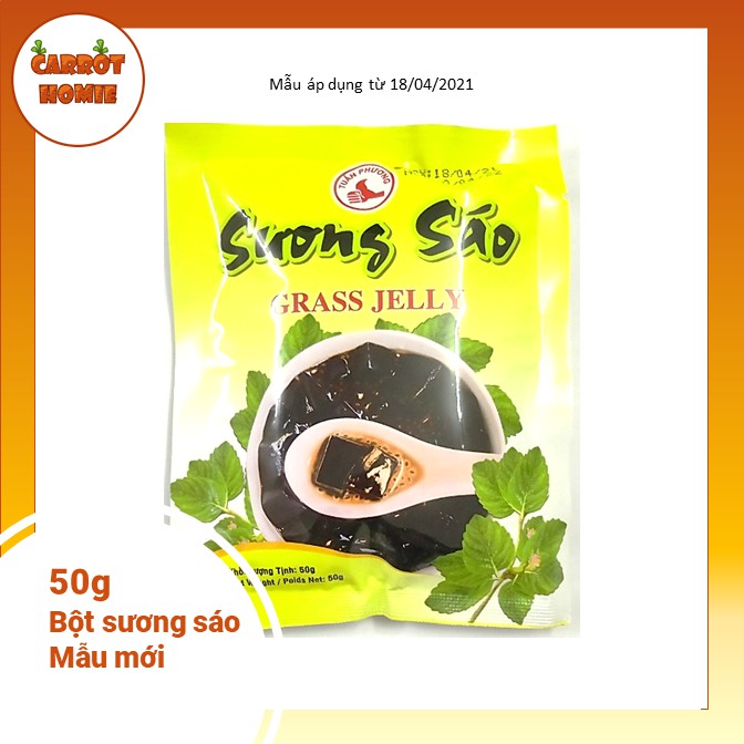 Bột sương sáo đen 50g mẫu mới