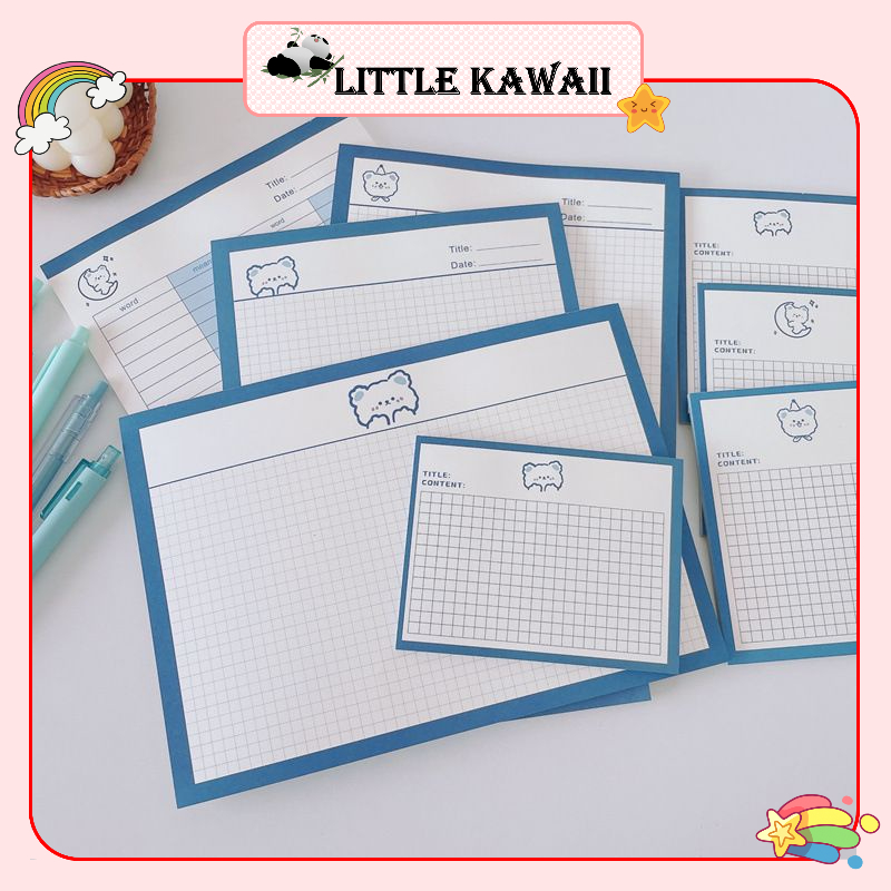 Tập giấy note B5 / A6 ghi chú, học từ vựng, take note nhiều mẫu cute xinh xắn
