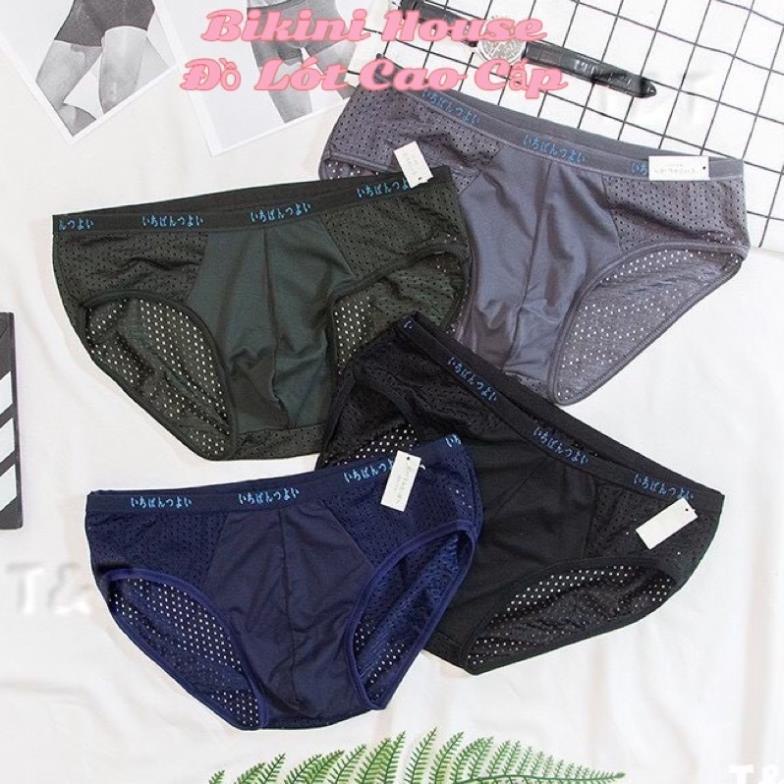 ❤️ Hộp 5 Quần Lót Nam Chéo Thông Hơi Xuất Nhật ❤️