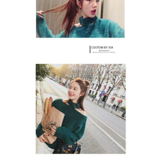 Áo len lông hở vai | BigBuy360 - bigbuy360.vn