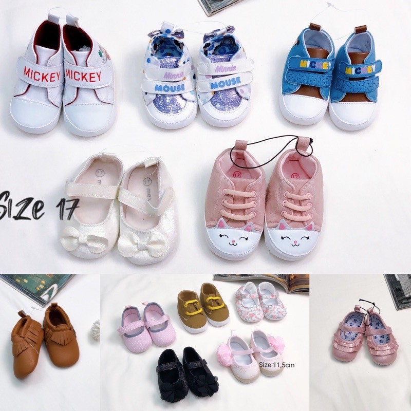 (Chọn màu-sz 6-9M) Giày, sandal vải, da đế vải cho bé- giày tập đi cho bé
