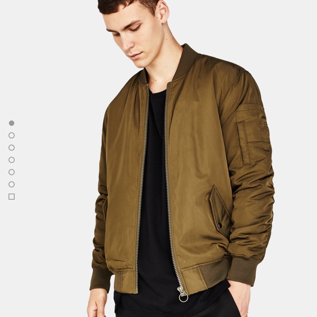Áo bomber Jacket Bershka