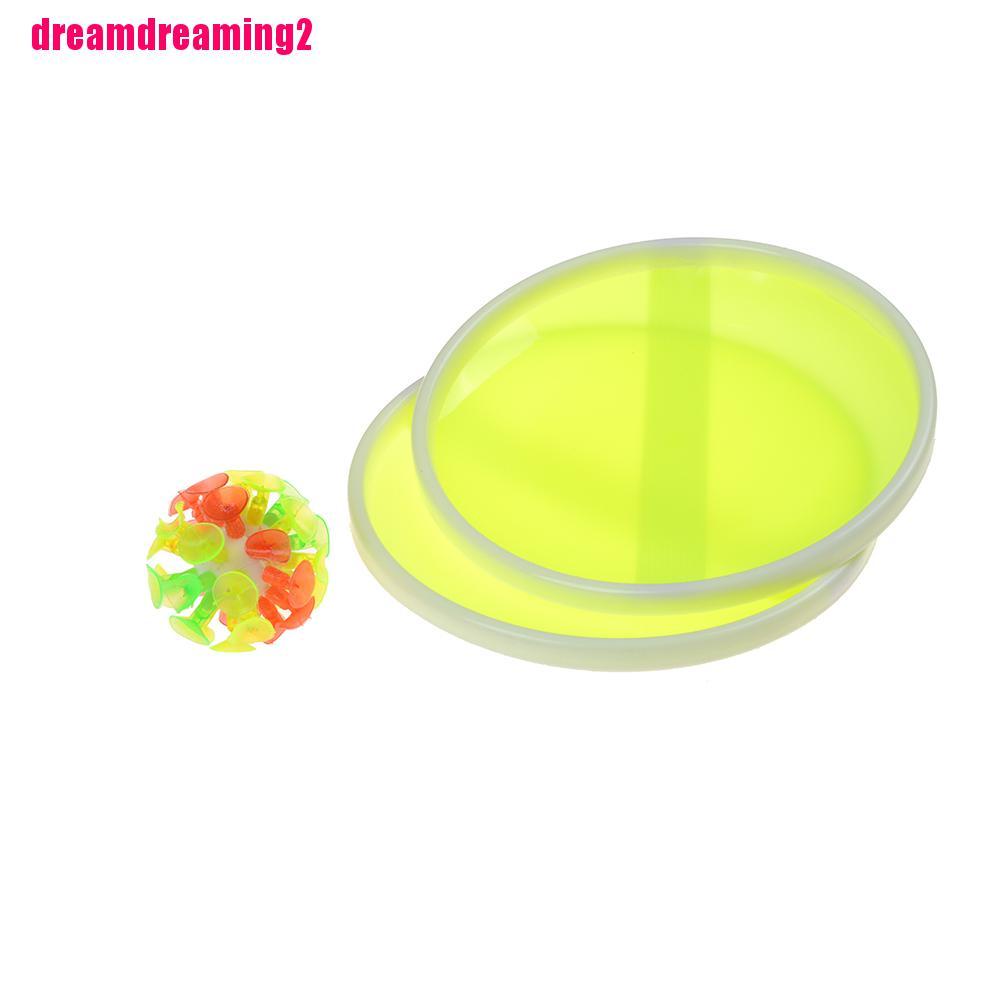 [Dream]Funny Outdoor Activity Sticky Ball Game with 32 Suction Cup 2 Round Bats