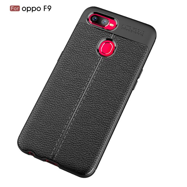 Ốp lưng Oppo F9 FREESHIP Từ 50k chống sốc vân da hiệu Auto Focus siêu bền