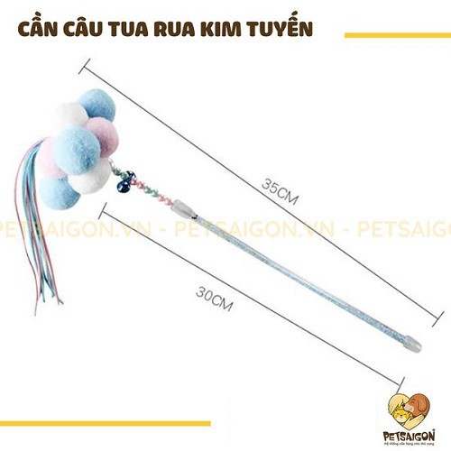 CẦN CÂU TUA RUA KIM TUYẾN CHO MÈO