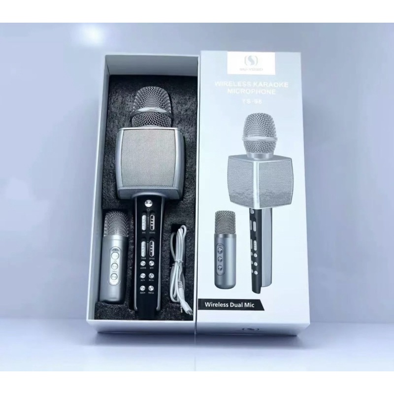 [Mã ELHACE giảm 4% đơn 300K] MIC KARAOKE KHÔNG DÂY BLOOTOTH YS 98 - MIC CAO CẤP - ÂM THANH SỐNG ĐỘNG