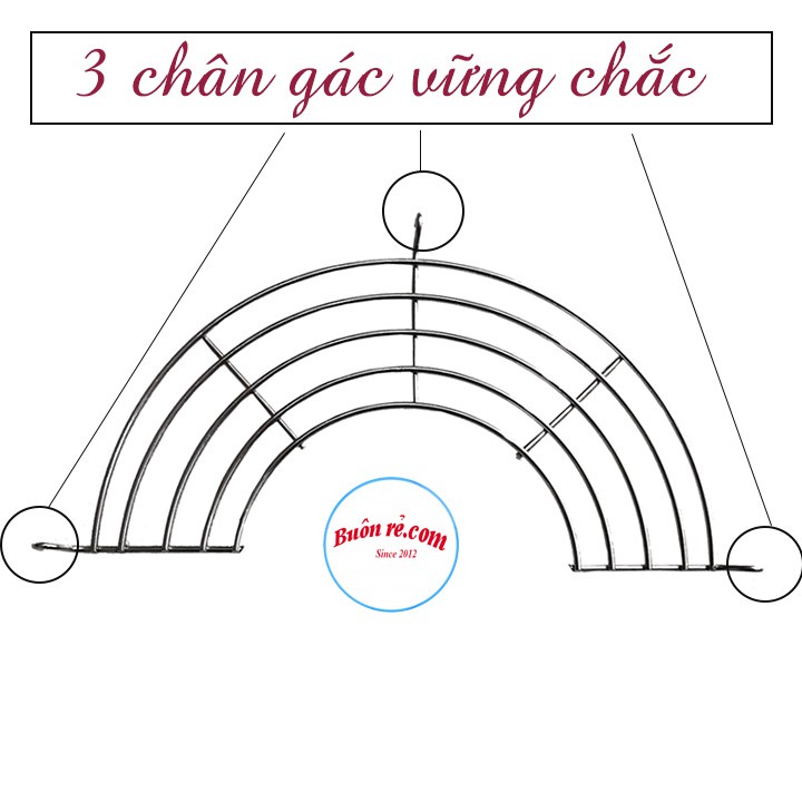 Vỉ gác chảo chiên, rán dầu mỡ bằng inox tiện dụng, hữu ích WALLMART WM128