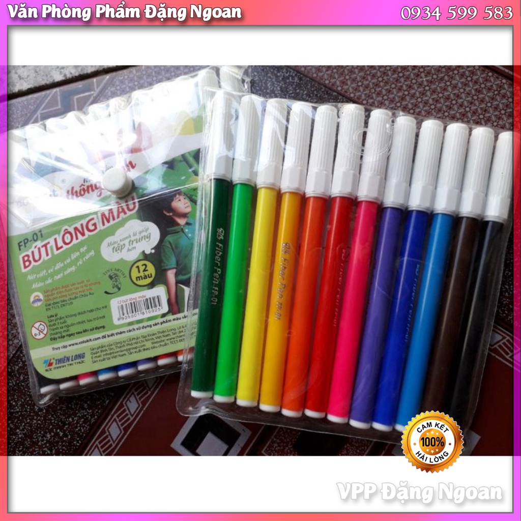 Bút Dạ 12 Màu TL VPP Đặng Ngoan