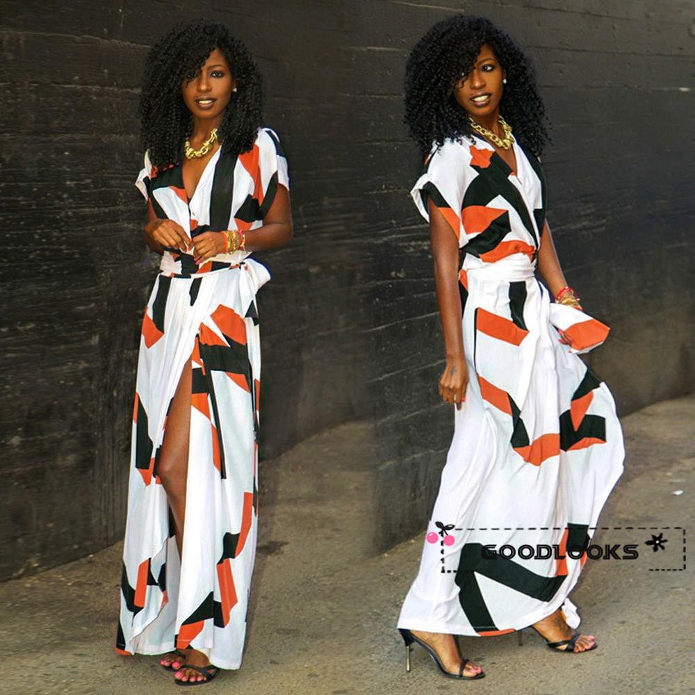 HGL♪New Sexy Women Summer Long Maxi BOHO Evening Party Dress Beach Dresses Sundress | BigBuy360 - bigbuy360.vn