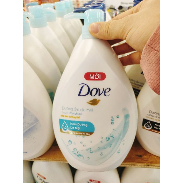 SỮA TẮM DOVE DƯỠNG ẨM DỊU MÁT,CHUYÊN SÂU,SÁNG MỊN 900 ML