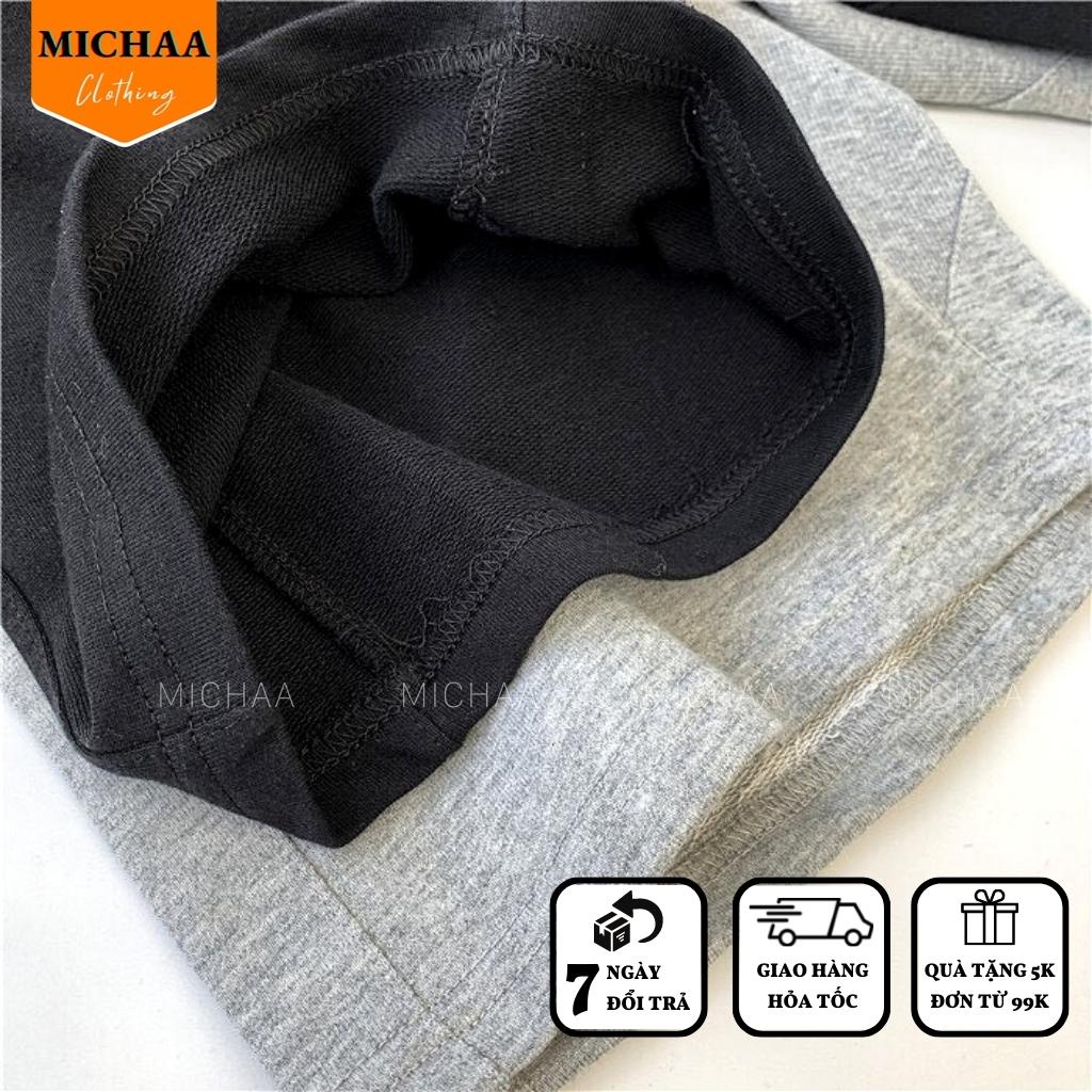 Quần Short NỈ DA CÁ Unisex  Quần Đùi Chất Nỉ Da Cá Nam Nữ Đều Mặc Được Basic - MICHAA