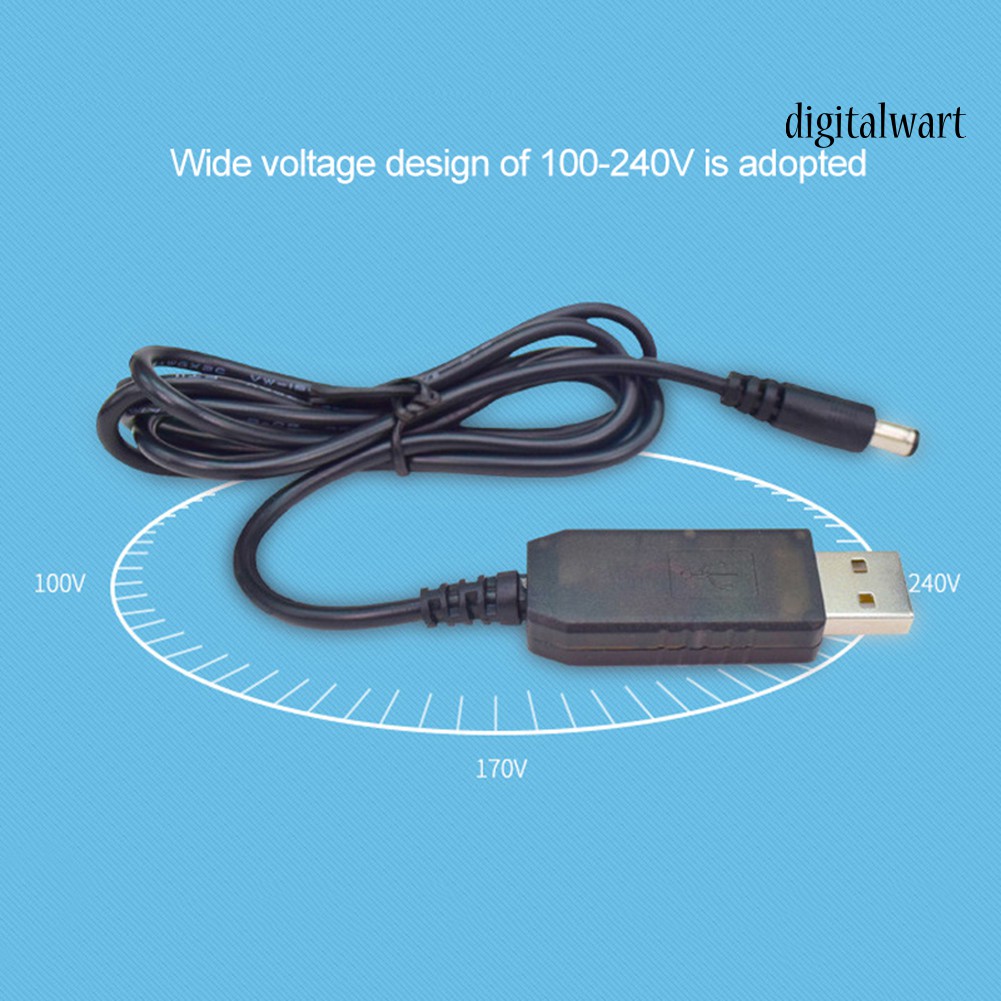 Dây cáp tăng áp nguồn USB DC 5V sang 8.4V/9V/12V 5.5x2.1mm | BigBuy360 - bigbuy360.vn