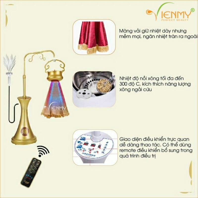 MÁY XÔNG NGẢI CÓ ĐÈN HỒNG NGOẠI
