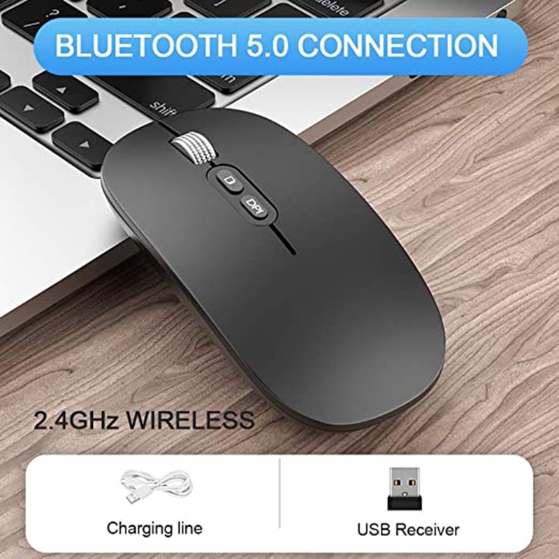 Chuột Không Dây Bluetooth 5.0 Siêu Mỏng