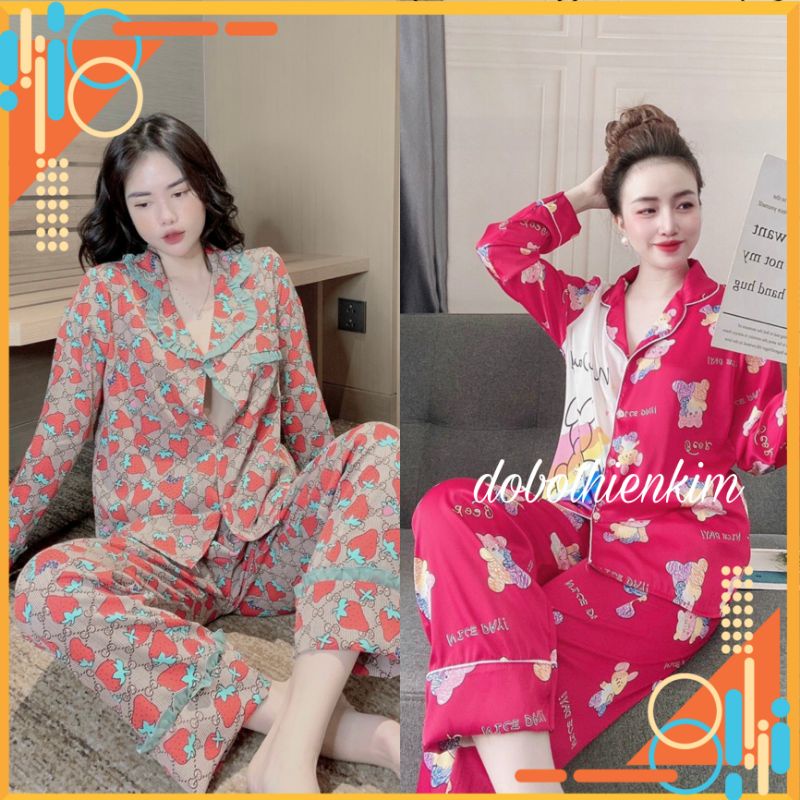 Đồ Bộ Lụa Tay Dài Hàng Đẹp Giá Rẻ Có Túi, Đồ Tay Dài Chống Nắng