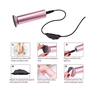Máy chà gót chân + miếng chà gót chân