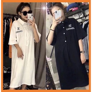 [Sẵn Hàng]♥️Đầm,Váy Polo Suông 3Màu(ảnh thật)Fzsize dưới 60kg