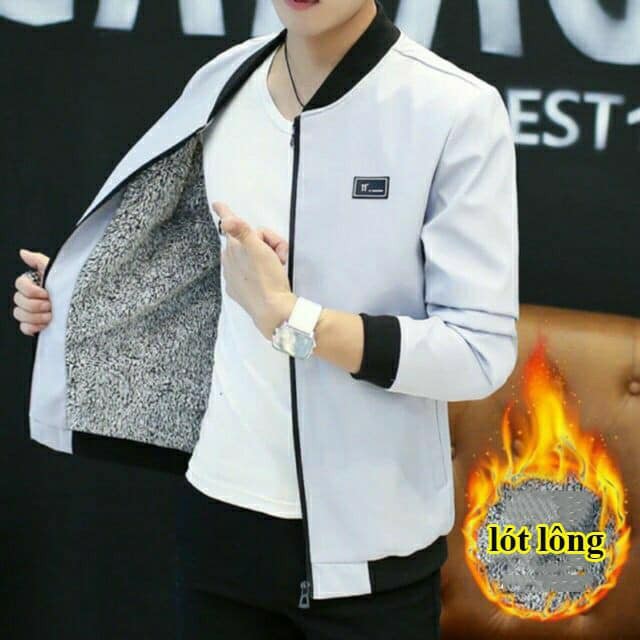 Áo khoác nam 🌈FREESHIP🌈GIẢM 15k nhập mã { HOALA15} Áo gió nam lót lông chất đẹp