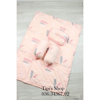 Bộ Mền + gối chặn tông xoẹt tông cho bé