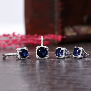 Bộ trang sức bạc Blue Ocean