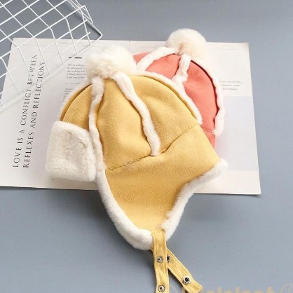 Mũ Len Cho Bé Trai Bé Gái Mùa Thu Đông 1-6 Tuổi Một Quả Bông M31