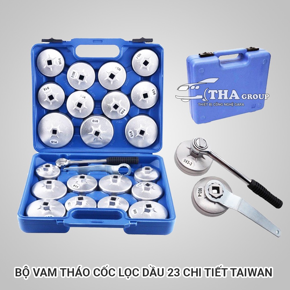 (RẺ VÔ ĐỊCH) Bộ Vam Tháo Cốc Lọc Dầu 23 Chi Tiết Taiwan