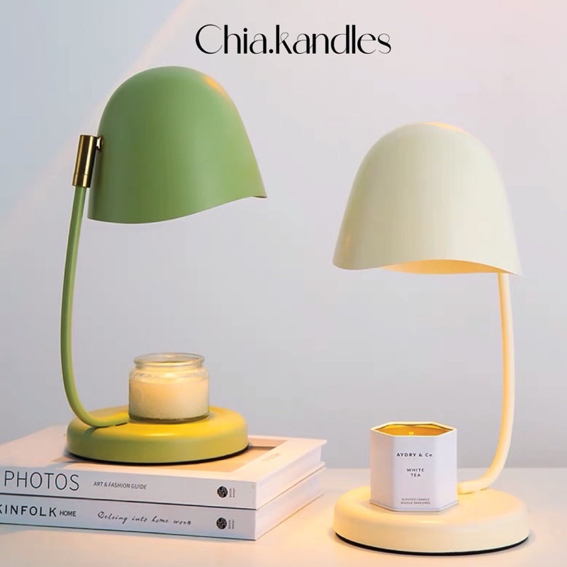 Đèn Đốt Nến Thơm Chuyên Dụng Chia.kandles Đèn Đá Granite Đen Sang Trọng