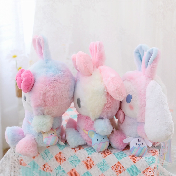 SANRIO Búp Bê Nhồi Bông Hình Cinnamoroll / My Melody Hello Kitty / Thỏ / Đồ Chơi Dành Cho Trẻ Em 8
