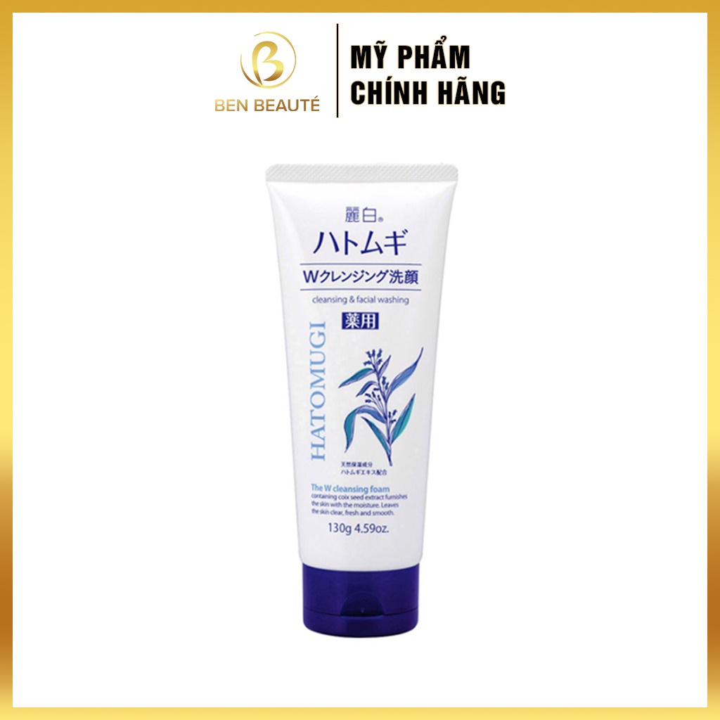 Sữa Rửa Mặt Hatomugi The W Cleansing Foam 130g
