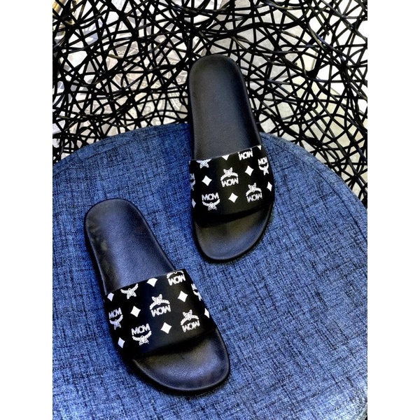 Dép quai ngang nam thời trang cao cấp Full box MCM