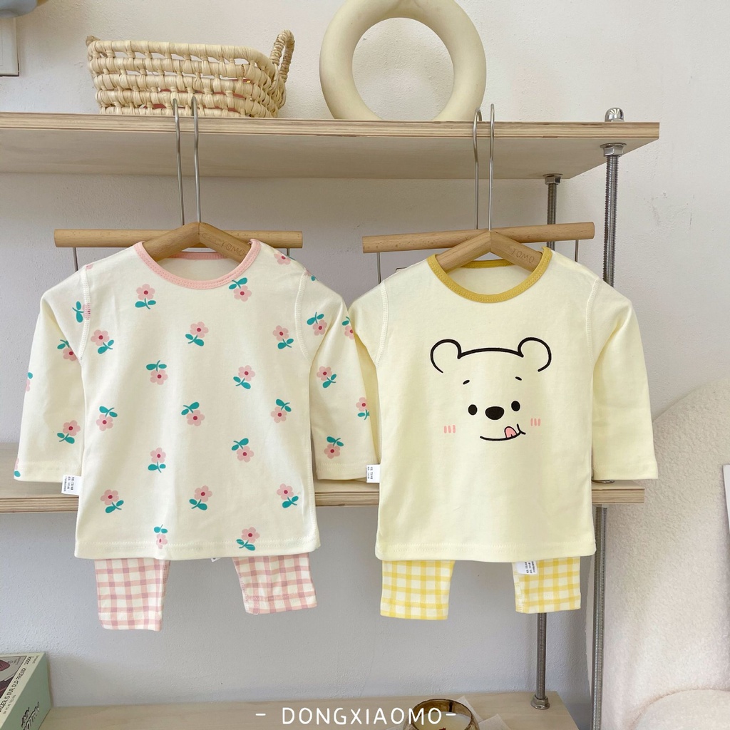 Bộ Đồ Ngủ Dài Tay Hai Món Thời Trang Mùa Thu Cho Bé