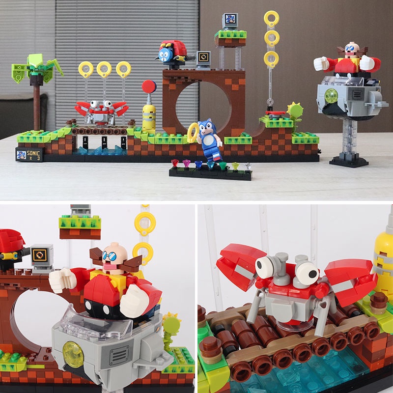 Đồ  chơi Lắp ráp Mô hình Sonic the Hedgehog – Green Hill Zone 29005 Fit21331 1255pcs