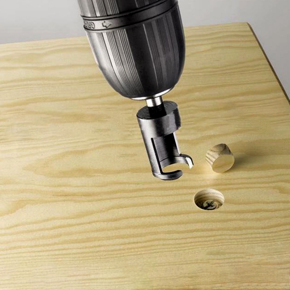 Bộ 4 mũi khoan EKEZ lấy nút gỗ/ khoan rút lõi 5/8&quot; 1/2&quot; 3/8&quot; 1/4&quot;