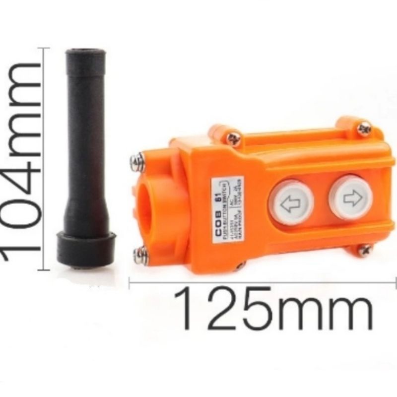 Tay điều khiển cẩu trục COB 61 - Đảo chiều động cơ 2 nút, công tắc chống bụi, kín nước điều khiển pả lăng, nút ấn cẩu