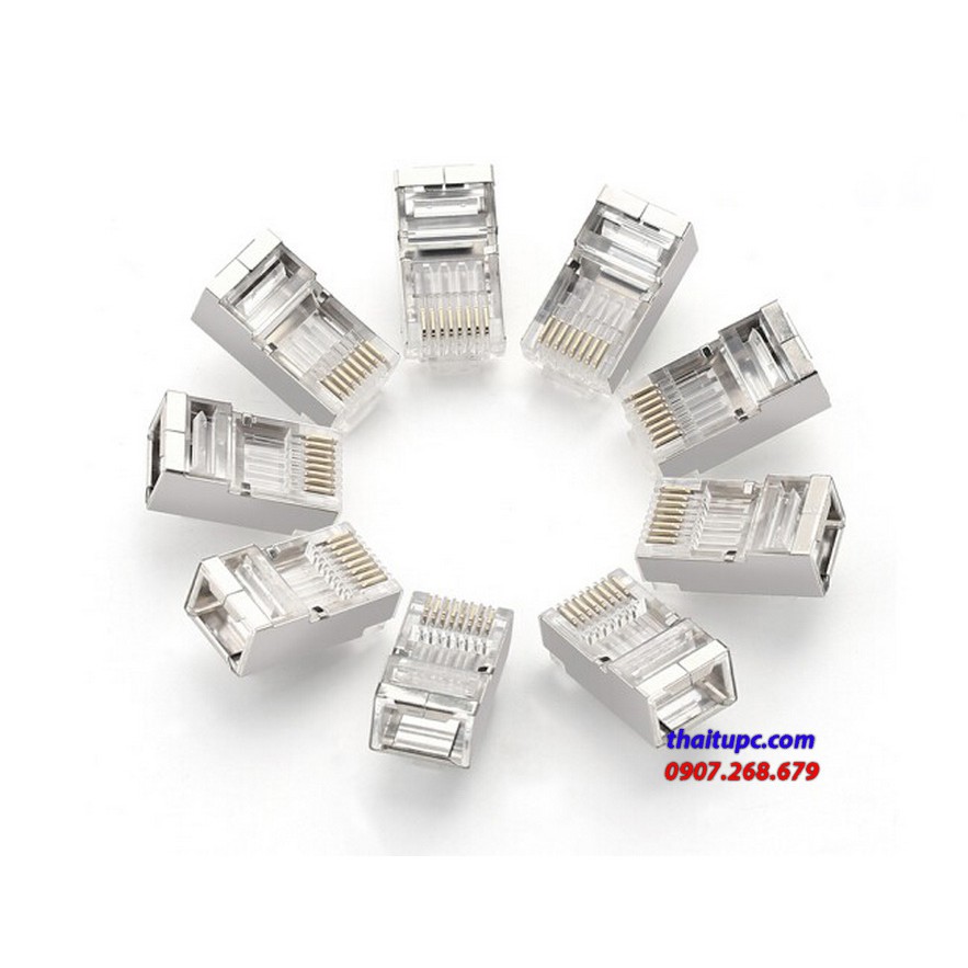 Đầu bấm mạng Cat6 RJ45 Ugreen 20333 - túi 10 cái