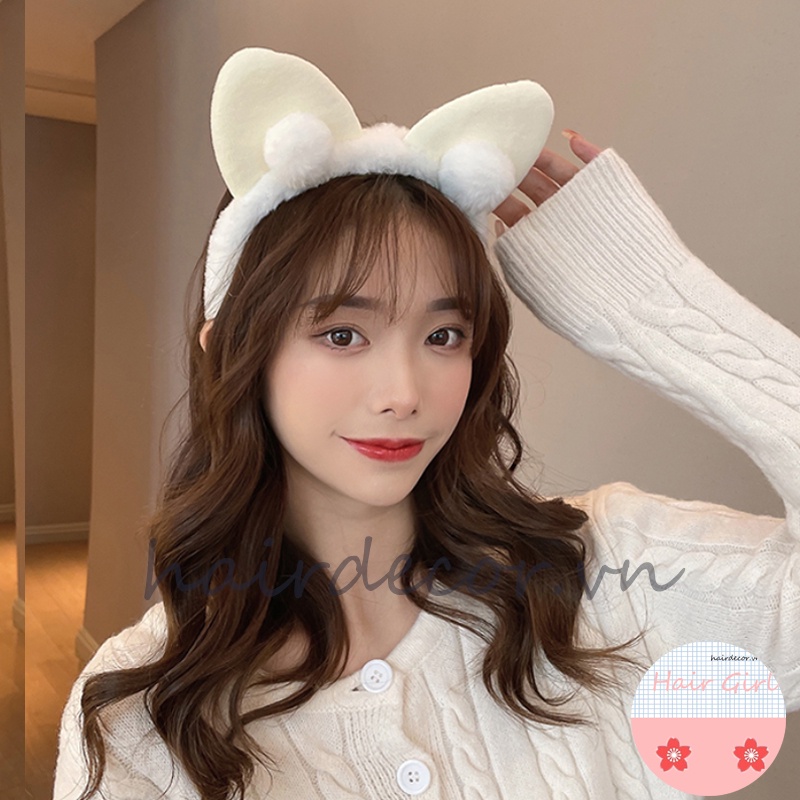 Hàng mới về Băng đô tai mèo dễ thương phong cách Hàn Quốc