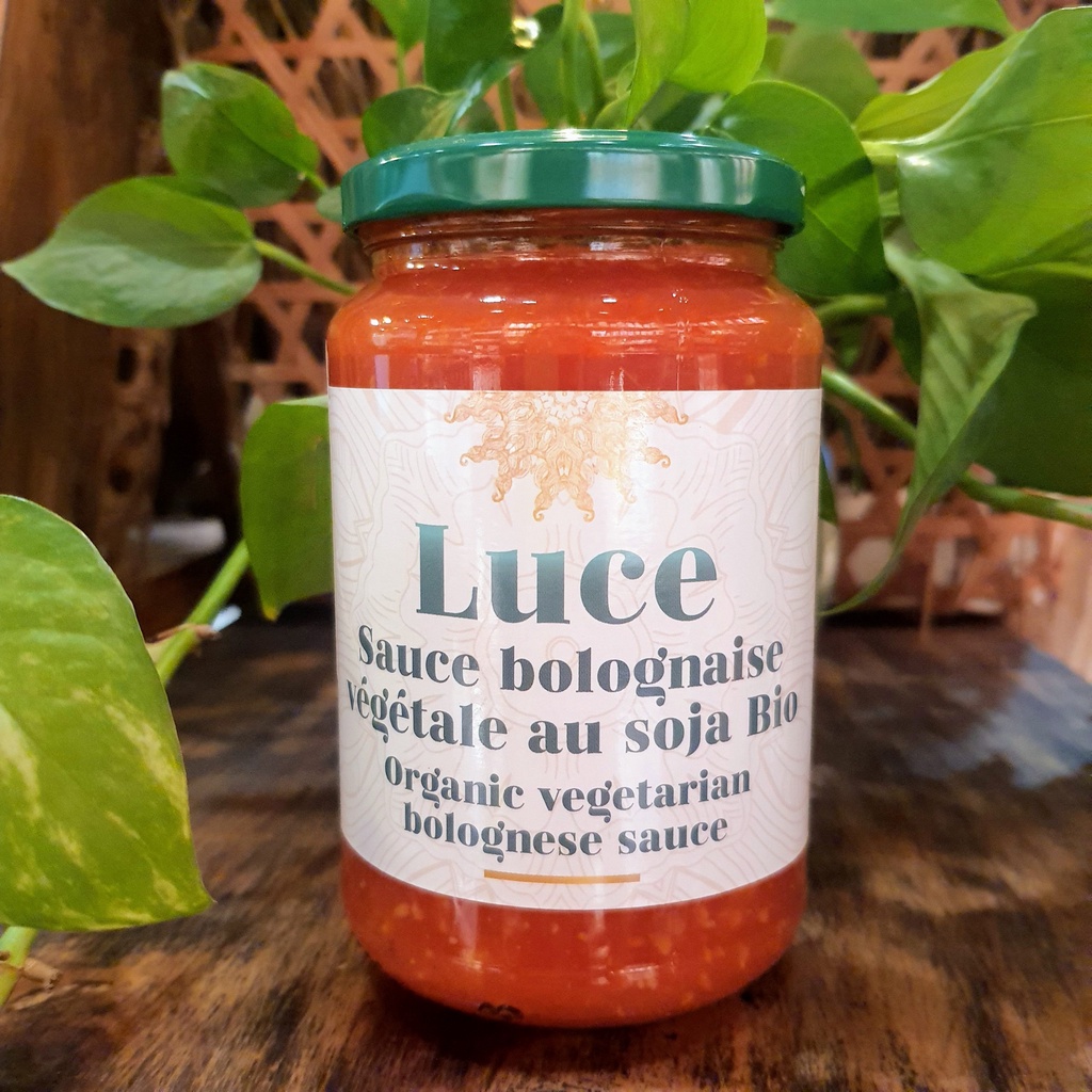 Sốt mì ý hữu cơ thuần chay Luce 340g (vị cà chua húng quế / truyền thống Bolognese)
