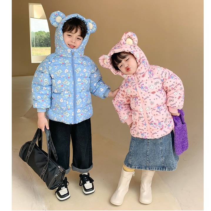 Áo Phao Cho Bé Áo phao lót nỉ, áo khoác trẻ em cho bé trai bé gái cao cấp mặc mùa đông siêu ấm MS01