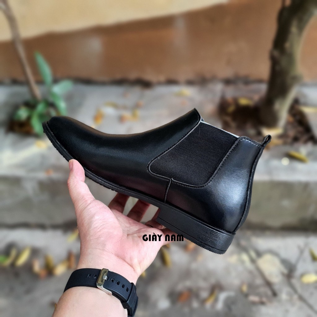 [Tặng quà] Giày da nam giày chelsea boots nam da thật 100%