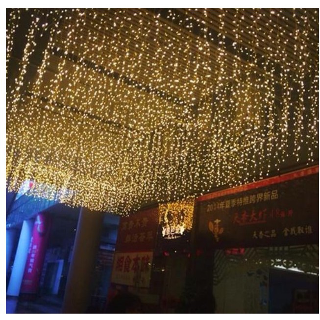 Đèn Rèm Mành Mưa 6m 8m 12m 16m Led Rủ Mành Thả Trang Trí Ngoài Trời Trang Trí Sự Kiện giáng sinh noel năm mới quán cafe